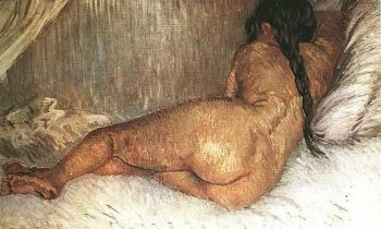 Vincent Van Gogh : Nude Woman Reclining